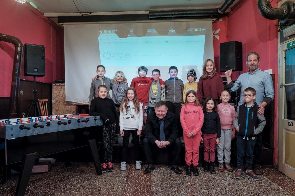 Foto Catello Nigro Calcetto Afternoon for Kids con presidente Erwin Seppi e organizzatore Gianluca Dominici