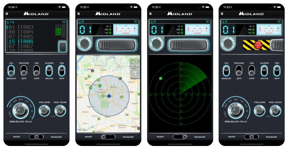 LWK-Fahrer Italiens benutzen die App "CB TALK" von Midland um untereinander zu kommunizieren